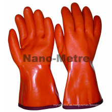 NMSAFETY PVC mit Frottee-Strickfutter für den Wintereinsatz. Super-Fit-Handschuhe